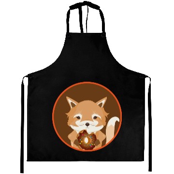 Discover magical little fox with delicious donut Aprons