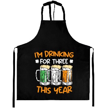 Discover Drink for three this year St. Patrick's Day Aprons