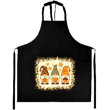 Discover Bleached Happy Fall Y all Gnome Pumpkin Autumn Tha Aprons