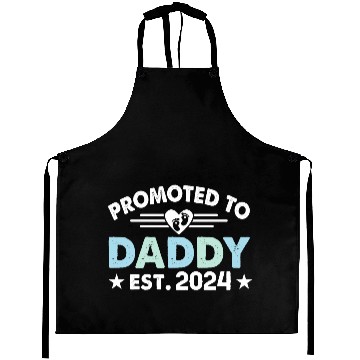 Discover Promoted to daddy 2024 daddy to be Aprons