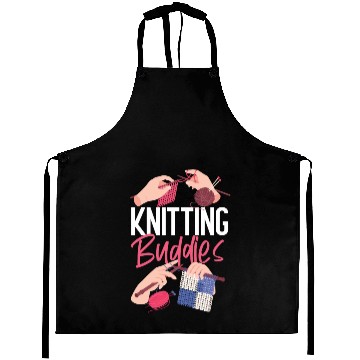 Discover Knitting Knitter Friends Besties Aprons