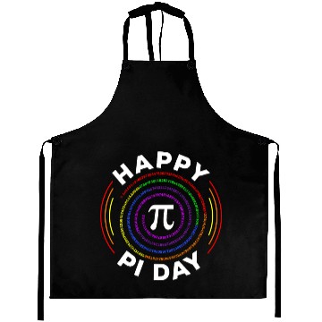 Discover Happy Pi Day with Rainbow Spiral, Pi Math Aprons