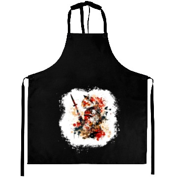Discover Cute Samurai Cat Aprons