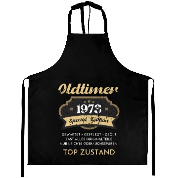Discover 50th Birthday Vintage 1973 Aprons