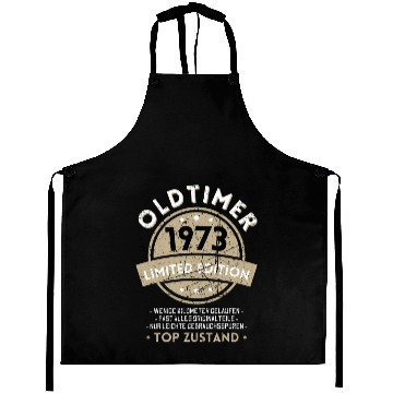 Discover 50th Birthday Vintage 1973 Aprons