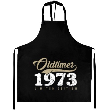 Discover 50th Birthday Vintage 1973 Aprons