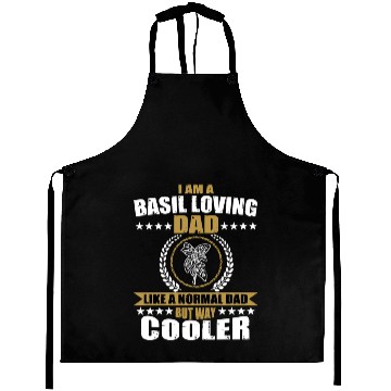 Discover Funny Basil Lover Dad For Men Aprons