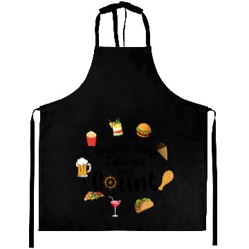 Discover Cruise Ship Calories Don't Count Apparel Aprons