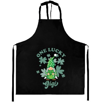 Discover One Lucky Gigi Irish Gnome St. Patrick's Day, St. Aprons