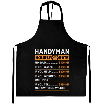 Discover Handyman Hourly Rate Aprons