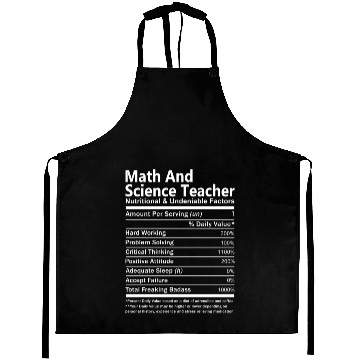 Discover Math And Science Teacher Aprons - Nutritional And