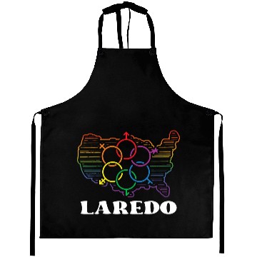 Discover Laredo Pride Month Pride Flag LGBT Community LGBTQ Aprons