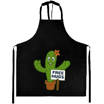 Discover Free Hugs Cactus Aprons