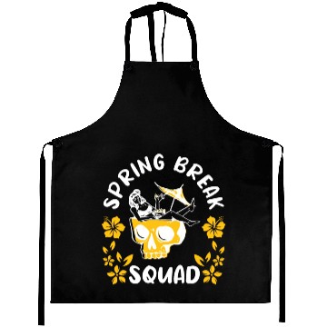 Discover Spring Break Squad Summer Vacation Spring Break Aprons