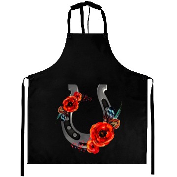 Discover Floral Horseshoe With Poppies Aprons