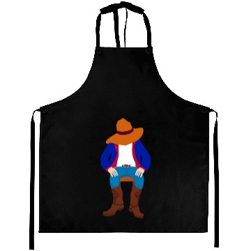 Discover sleeping cowboy Aprons