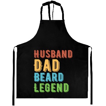 Discover Husband Dad Beard Legend Aprons