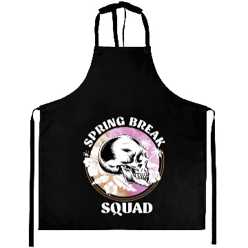 Discover Spring Break Squad Summer Vacation Spring Break Aprons