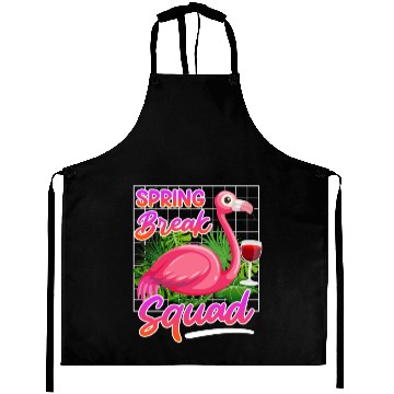 Discover Spring Break Squad Summer Vacation Spring Break Aprons