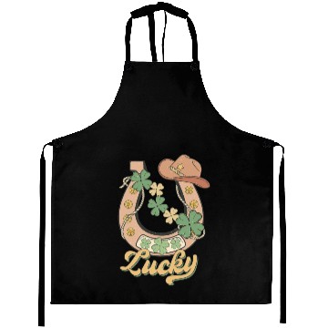 Discover Lucky Shamrock Horseshoe Aprons