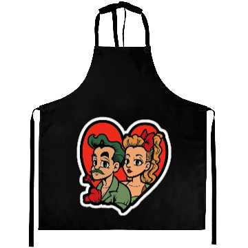 Discover Lovely Couple In Valentine’s Day Aprons