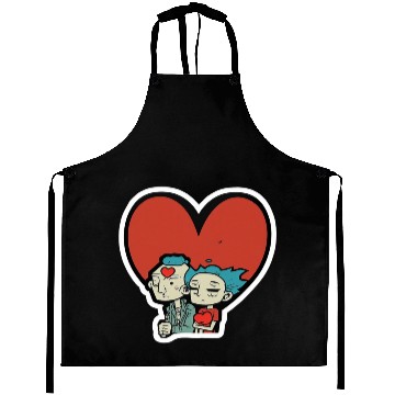Discover Old Couple In Valentine’s Day Aprons
