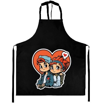 Discover young couple Aprons