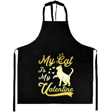 Discover Cat Valentine Humor Kitties Lover Aprons
