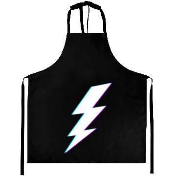 Discover Lightning Bolt Vaporwave Storm Lightning Aprons