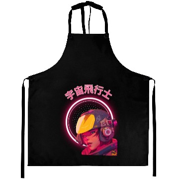 Discover Futuristic Cyberpunk Girl Aprons