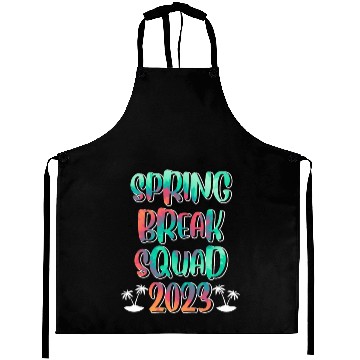 Discover Spring Break Squad Summer Vacation Spring Break Aprons