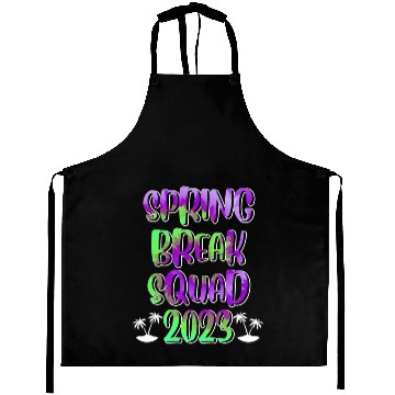 Discover Spring Break Squad Summer Vacation Spring Break Aprons