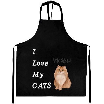 Discover I love my cats - Meow Aprons