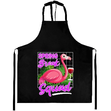 Discover Spring Break Squad Summer Vacation Spring Break Aprons