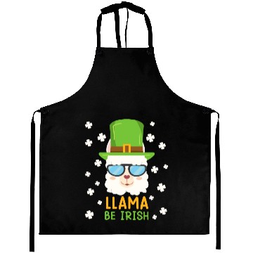 Discover LLama be Irish Lama Alpaca St. Patrick's Day Aprons