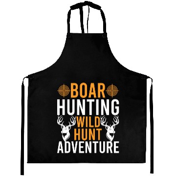 Discover Boar Hunting Wild Hunt Adventure Aprons
