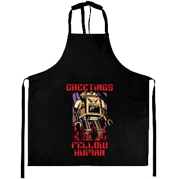 Discover Greetings Fellow Human Artificial Intelligence Aprons