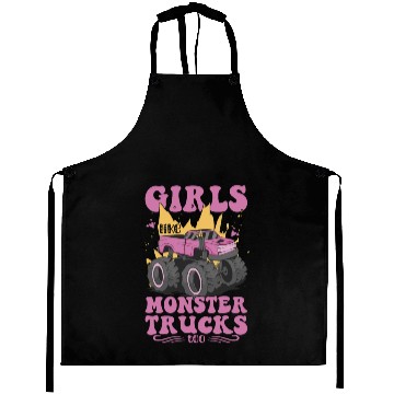 Discover Girls Like Monster Trucks Too Girls Monster Truck Aprons