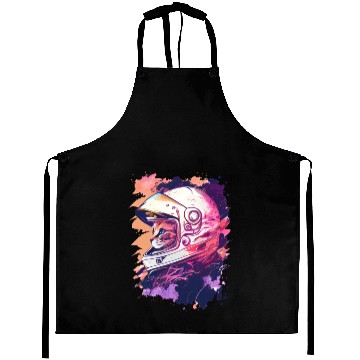 Discover Aesthetic Vaporwave Space Cat 80s 90s Astronaut Aprons
