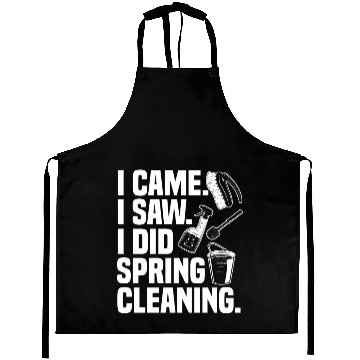 Discover Funny Spring Cleaning Design Aprons