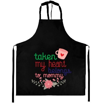 Discover my heart belongs to mommy Aprons