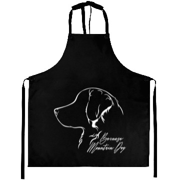 Discover Funny Bernese Mountain Dog Profile dog mom Aprons