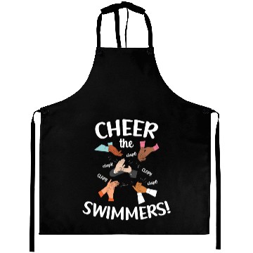 Discover Cheer The Swimmers Clapping Hands Pool Sports Aprons