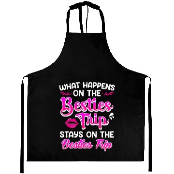 Discover Besties Trip Friends Summer Vacation Spring Break Aprons