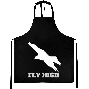 Discover FLY High Grey Pop Art Eagle Aprons