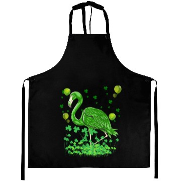 Discover Flamingo Lovers Green Saint Patrick Aprons