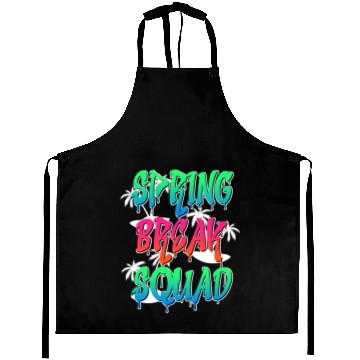 Discover Spring Break Squad Summer Vacation Spring Break Aprons
