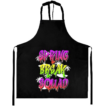 Discover Spring Break Squad Summer Vacation Spring Break Aprons