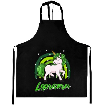 Discover Lepricorn St. Patrick's Day Unicorn Women Aprons
