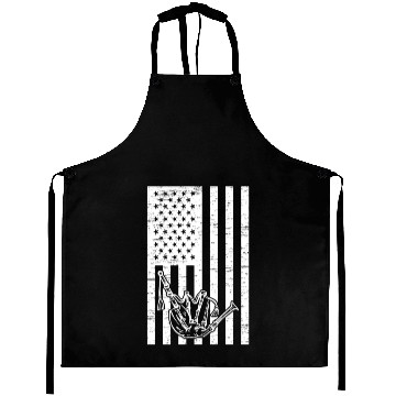 Discover Bagpipe American Flag Bagpiper US Flag Bagpipe Aprons